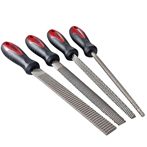 Toolland Hfis2 Confezione Da 4 Raspe Da Legno, 20 Cm