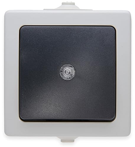 Kopp 566356003, Interruttore Con Illuminazione Da Incasso Per Ambienti Umidi Nautic