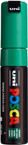 Uni-Ball M Pc8K B Marcatore Uni Posca A Tempera, A Scalpello, 8 Mm, Verde Scuro