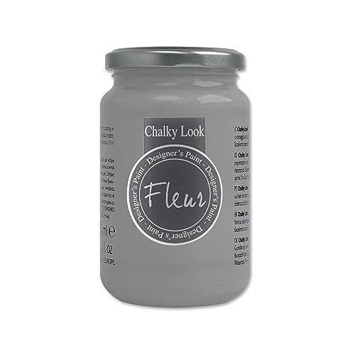 Fleur Designer'S Paint | Pittura Ad Acqua, Effetto Gesso Naturale, Extra Opaca, Fleur Chalky F75, Colore Smoky, Made In Italy, Formato Da 330 Ml