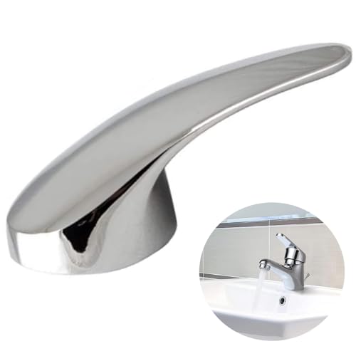 Ylinwtech Maniglia Per Rubinetto,40Mm Maniglia Per Rubinetto Con Pulsante Di Colore Caldo E Freddo,Maniglia Del Rubinetto Della Maniglia Del Lavandino