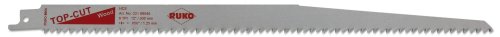 Ruko 33189045 - Pack De 5 Sierras De Sable Hcs Acero Con Vástago Universal 1/2", Para Madera, 300 Mm (Equivalencia Bosch S 1344 D)