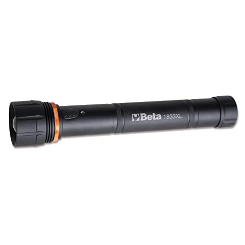 Beta 1833 Xl Torcia Professionale Ricaricabile, Torcia Led Ad Alta Luminosità A Lunga Distanza In Robusto Alluminio Anodizzato, Fino A 1500 Lumen