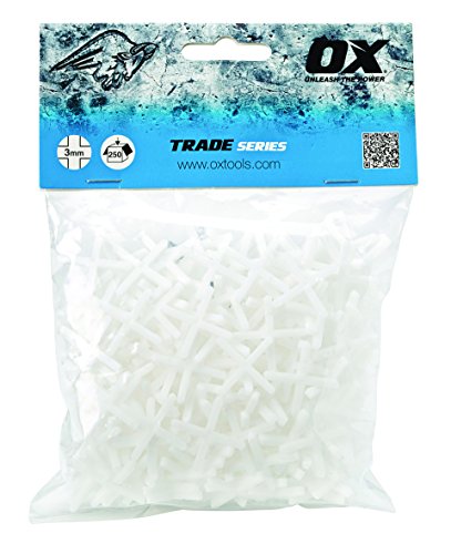 Ox Ox-T160903 Scambi A Forma Di Croce Distanziatori Per Piastrelle, Bianco, 3 Mm