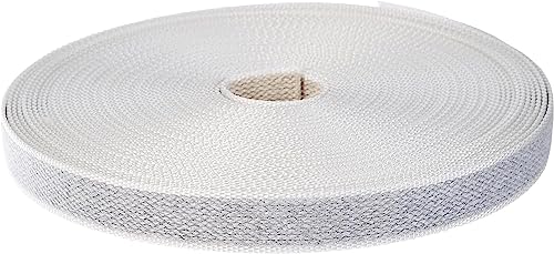 Virsus Cintino Per Tapparelle Avvolgibili 080N, Misura 19Mm X 50 Metri, Colore Grigio, Cinghia Per Tapparella, Super Resistente, Corda Per Porte E Fin