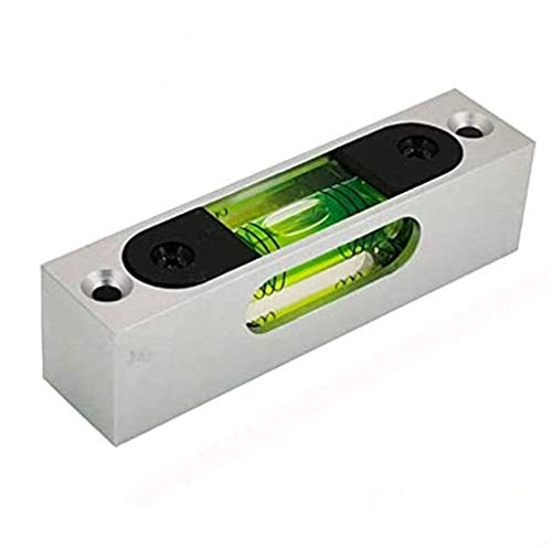 Umei Metal High Precision Adjustable Level Small Level Bar Level Square Horizontal Bubble Magnetism,Alloy With Luminous Horizontal Bubble, (Green (Mag