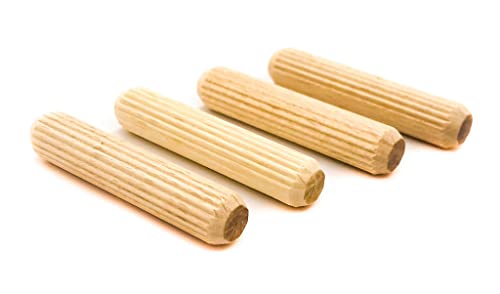 Tolux Tasselli Di Legno 8X32 [Mm] Confezione Da 100 Pezzi, Spine In Legno, Spine In Legno Zigrinate, Plug In Legno, In Legno Di Faggio Di Alta Qualità