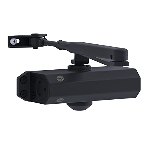 Yale 3500-0004-55 Chiudiporta Porta Porta Con Braccio, Nero, Serie 3500, Corpo + Braccio, Scatola