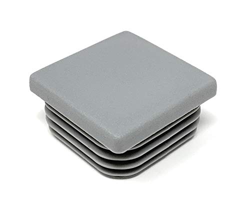 10 Tappi A Lamelle Quadrati, 30 X 30 Mm, Con Lamelle Per Dimensioni Interne 20-25 Mm, Colore Grigio