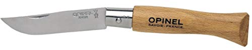 Opinel 04425-Inox - N 5 Coltello In Acciaio Inox Senza Bloccare