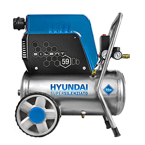Compressore Oil-Free Silenziato Carenato 24L Hyundai Kwu750-24L