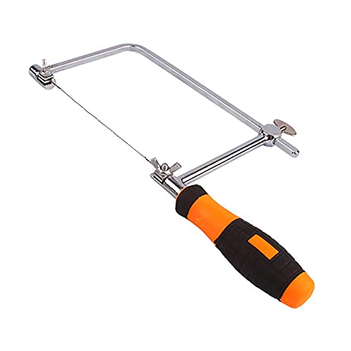 Telituny Seghetto Da Traforo Multiuso Seghetto Da Traforo Ad Alta Resistenza Con Set Di Lame Di Ricambio Da 15 Cm Per La Lavorazione Del Legno(L)