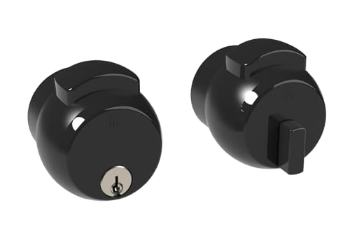 Meroni Serrature Serratura Pomolo Per Porta - Serratura Di Sicurezza Con Pomolo Premiapri, Ideale Per Porte Di Uffici In Legno Metallo Alluminio Vetro