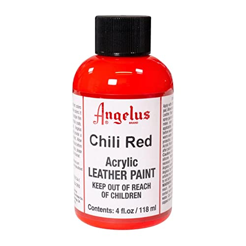 Angelus Leather Paint 4 Oz Chili Red