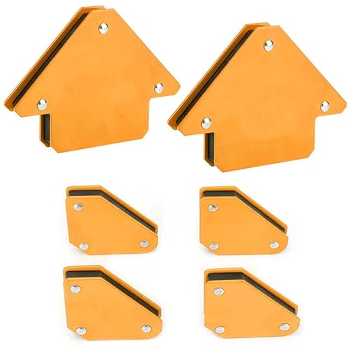 Virsus Set 6 Supporti Magnetici Per Saldatura 6001, 2 Supporti Da 120X83X14,4 Mm Peso 304Gr, 4 Supporti Da 70X42,5X12 Mm Peso 108Gr, Forza Di Trazione