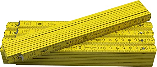 Adga 250 Plus Bastone Da 2 M, In Legno Di Faggio, 2 M, Con Chiusura Angolare A 90°/180° E Scala Angolare (30°/45°/60°/75°/90°)