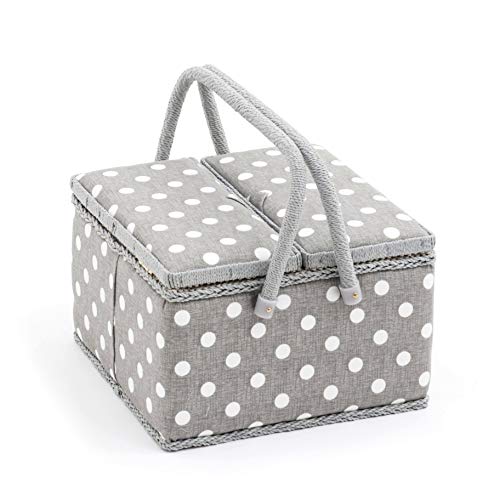 Hobby Gift Mrltle 8 Esclusiva Grande Cucito Con Due Coperchi, Scatola Portaoggetti Artigianale, Vassoio Per Accessori, Puntaspilli, Manici In Pvc, 25