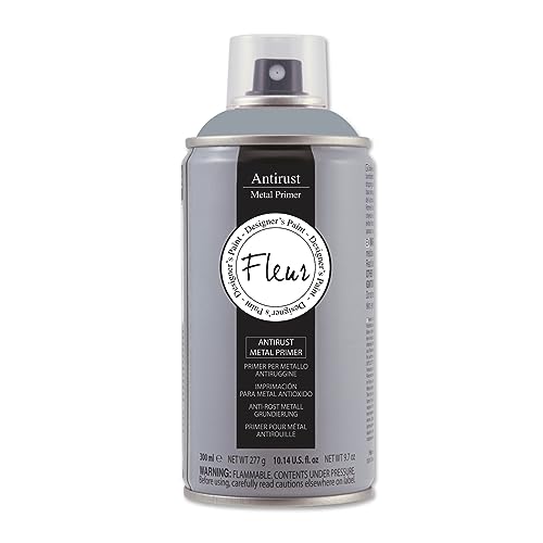 Fleur Designer'S Paint | Primer Anticorrosivo A Base Solvente, Specifico Per Metallo, Fleur Primer Spray P03, Antiruggine, Formato 300 Ml