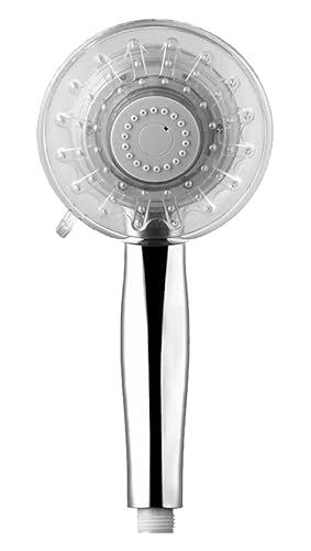 Dp Bath Soffione Doccia Led Tre Colori Ry-L025, Argento