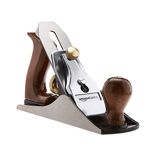 Amazon Basics - Pialla Manuale N. 4, Universale E Regolabile, Con Lama Da 50.8 Mm E Impugnature In Legno, Per Una Lavorazione Del Legno Di Precisione,