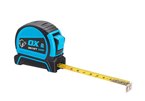 Ox Pro - Metro A Nastro Con Doppia Chiusura Automatica, 3 M