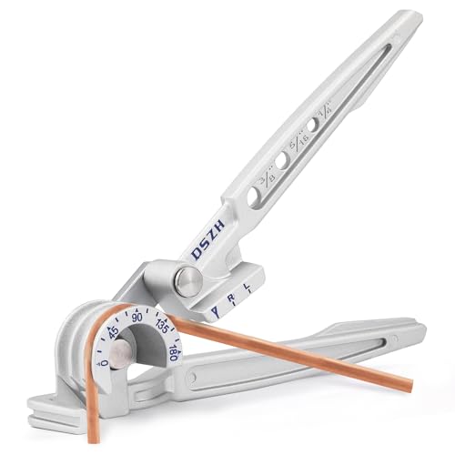 Bonvoisin 3 In 1 Piegatubi Manuale 1/4'' 5/16'' 3/8'' 180° Per Tubi In Rame/Alluminio Per La Riparazione Di Tubazioni Di Condizionatore D'Aria