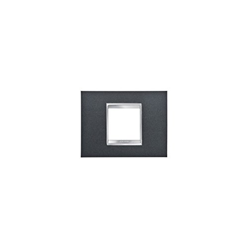 Gewiss Gw16202Va Chorus Lux Placca, 2 Posti, Ardesia