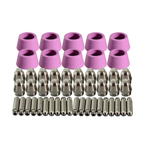 Riverweld Sg-55 Ag-60 Wsd-60 Ugello Punta Dell'Elettrodo Al Plasma 1,2 Mm 60 A Adatto Per Cut-60 Lgk-60 Taglierina Al Plasma 50 Pezzi