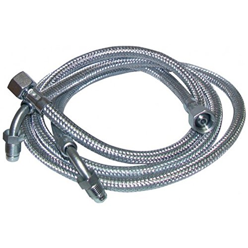 Flessibile Gasolio - F3/8" X M1/4 Con Anello A Gomito 90° Lunghezza 900Mm (2 Pezzi) - Franco Belge : 183005