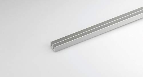 Alluminio Canalina Doppia U Mm.20X18X1 0 H.200 Arg (Pz 5) [Arcansas ]