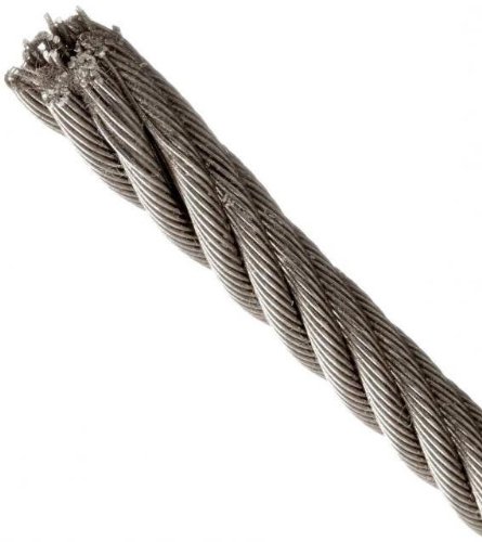 Filomat 899604 Fune Acciaio Inox, 49 Fili Rotolini, Mt, 4 Mm, 10 M