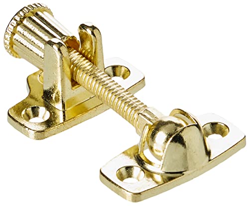 Merriway Bh01890 Fermo Per Finestra Scorrevole, Montaggio A Vite, Finitura Anodizzata Ottone, Bianco