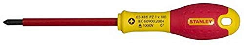 Stanley 1-65-418 Cacciavite Con Lama Isolata, 100 Mm X 1, Pozidriv