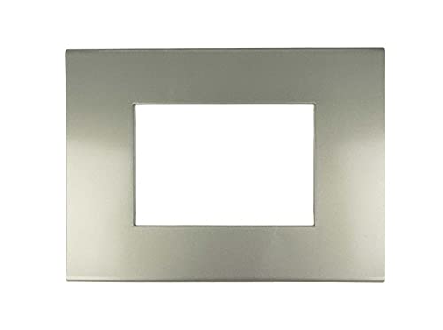 Sandasdon, Placca Slim Sottile 3M 4M 6M, Compatibile Con Bticino Axolute Air (3M Per 3 Moduli, Titanio)
