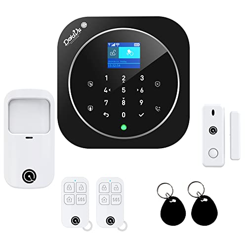 Sistema Di Allarme Casa Senza Fili, Wifi, Gsm, Kit Dadvu Dv-2At, Combinatore Telefonico, 100 Zone, App Dadvu (Smart Life - Tuya), Compatibile Google H