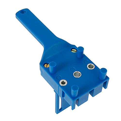 Dima Per Fori A Tasca 6/8/10 Mm Dima Per Spinatura Legno Guida Per Spinatura Per Angolo Di Lavorazione Del Legno (1Pc, Blu)