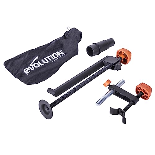 Evolution Power Tools R210Sms Pacchetto Accessori Per Troncatrice - Include 2 Morsetti, Sacchetto Raccolta Polvere E Adattatore Per Attacco Aspiratore