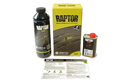 Raptor Rivestimento Protettivo, 1 Bottiglia 948 Ml (Incluso Indurente), Colorabile