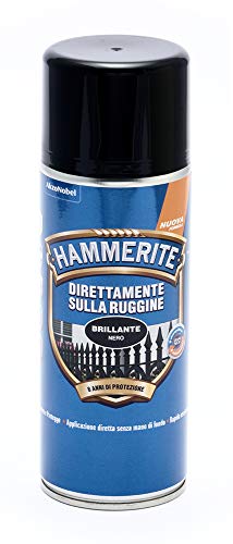 Hammerite Direttamente Sulla Ruggine Brillante Nero 400 Ml Aerosol
