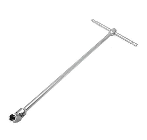 Gloriashoponline Chiave Bussola 10 Mm Doppio Snodo Testa Snodabile Maniglia A T Lunga 44 Cm