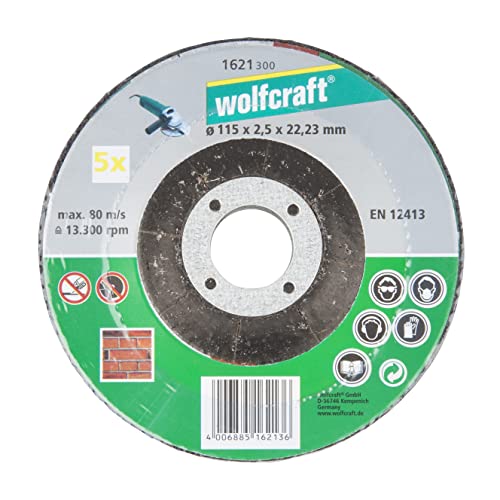Wolfcraft Disco Da Taglio Per Pietra, A Centro Depresso, 1621300