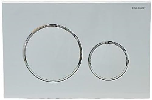 Geberit 115778Kj1- Scheda Di Controllo Del Lavaggio Sigma 20 In Due Parti, Bianca E Argento