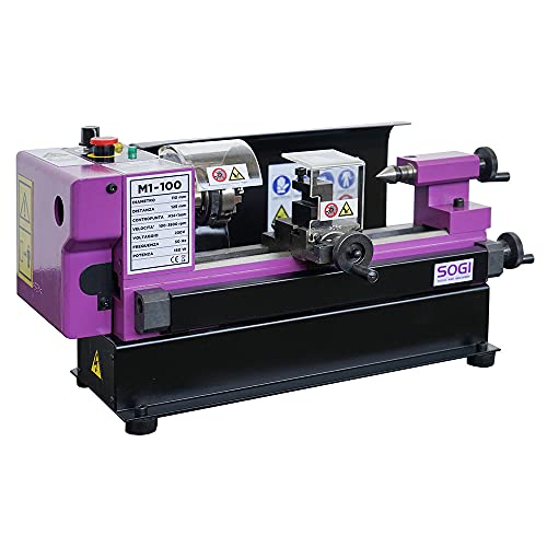 Tornio Da Banco Per Metallo Di Precisione M1-100 Sogi 110X175 Mm