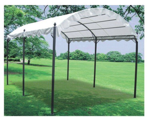 Papillon - Gazebo In Acciaio Verniciato Grigio Antracite 300X400 Cm Per Auto Aveiro