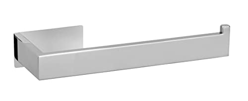 Wenko Turbo-Loc Genova Shine - Portasciugamani Decorativo Da Parete In Acciaio Inox Per Il Fissaggio Senza Foratura, Ideale Per Bagno O Wc Degli Ospit