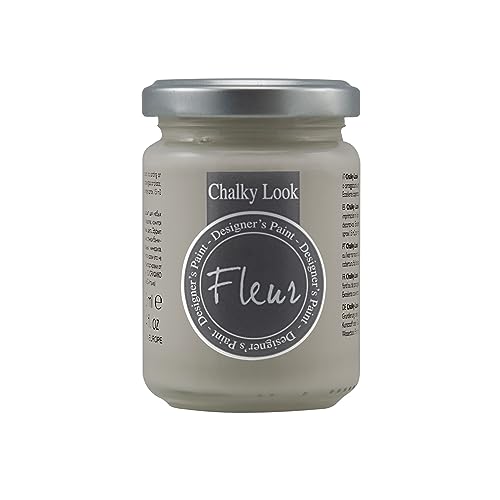 Fleur Designer'S Paint | Pittura Ad Acqua, Effetto Gesso Naturale, Extra Opaca, Fleur Chalky F11, Colore Greige, Made In Italy, Formato Da 130 Ml