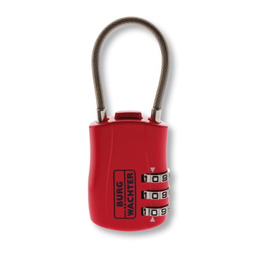 Burg-Wächter Combi 73 30 Sb Lucchetto A Combinazione Regolabile, Rosso
