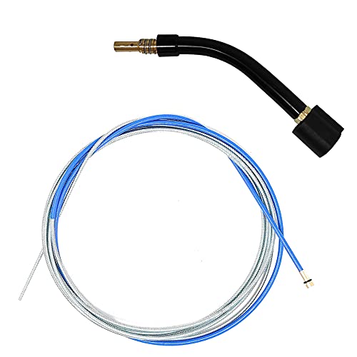 Elcan Set Di Una Testa Per Torcia 15Ak E Guidafilo Blu Da 4 Metri Per Filo Da 0,6-1,0 Mm Per Torcia Mig Mag. Consumabili E Accessori Pistola Per Salda