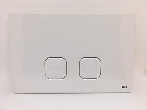 Placca Plain Dual Bianca Per Cassetta Ad Incasso Oli 070826