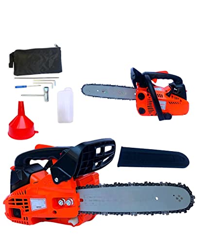Motosega A Scoppio 25Cc Potatura Taglio Legna Professionale 2 Tempi Con Lama Lunga Di 30 Cm Kit Montaggio Incluso E Copricatena Leggera E Maneggevole